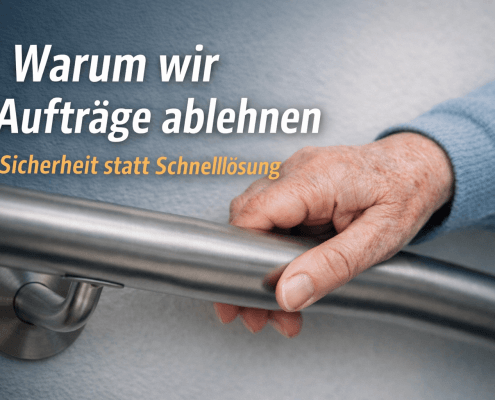 handlauf auf rezept - auftrag abgelehnt