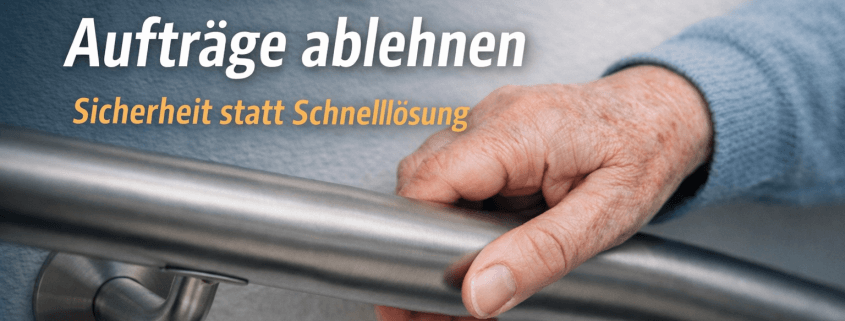 handlauf auf rezept - auftrag abgelehnt