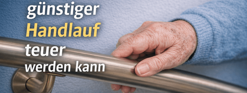 warum guenstiger handlauf teuer werden kann